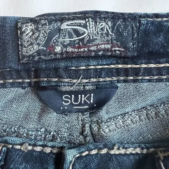Silver Suki Mid slim boot cut jeans size 25x31 - Picture 7 of 7